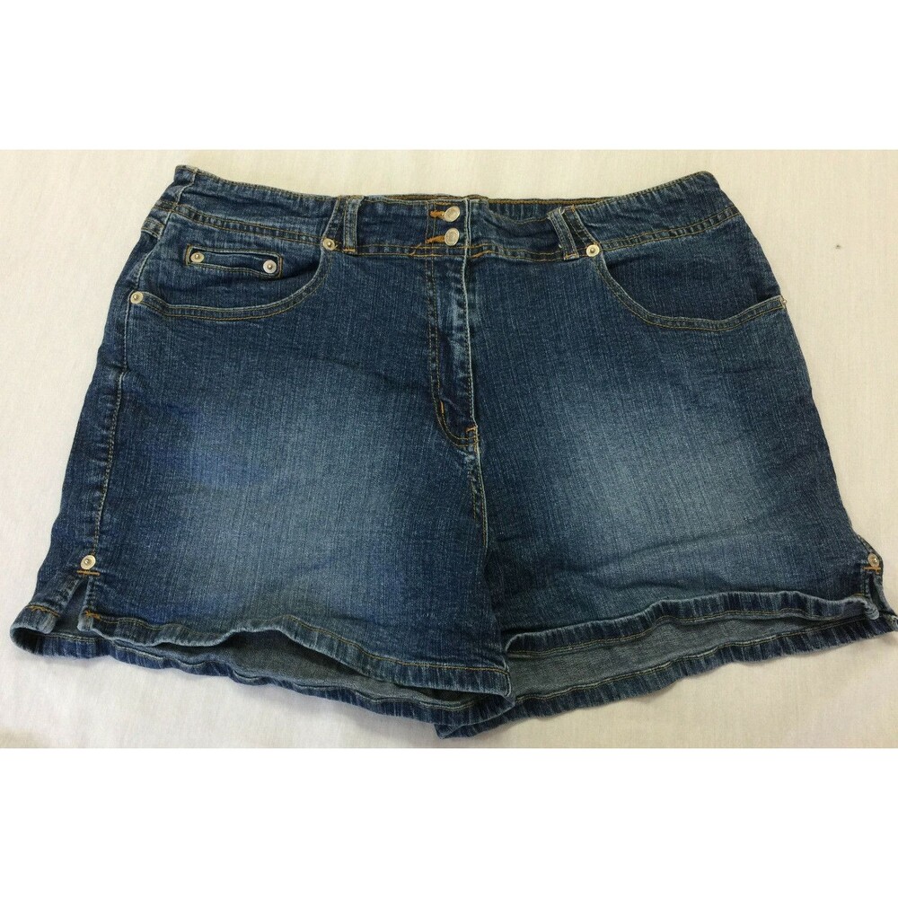 ST JOHNS BAY STRETCH WOMENS JEANS SHORTS SIZE 16P